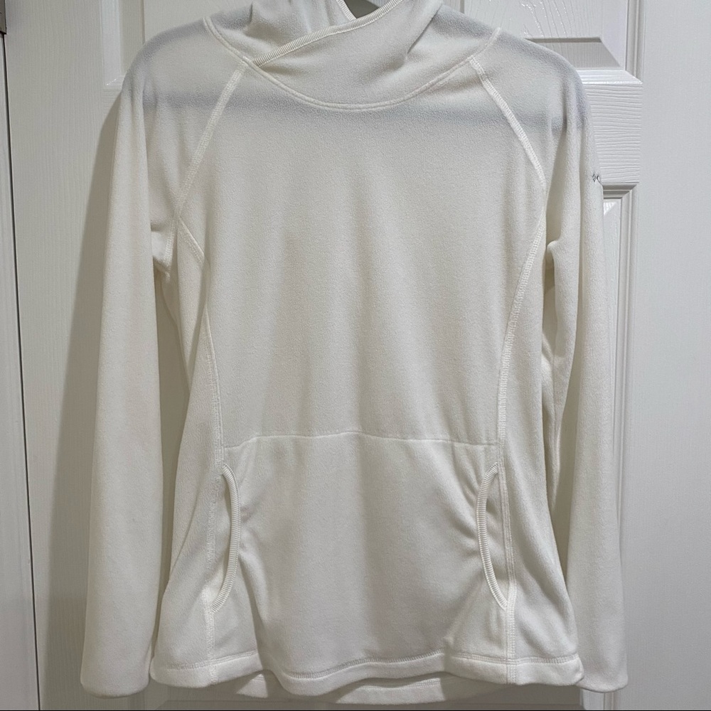 Columbia White Fleece Hoodie